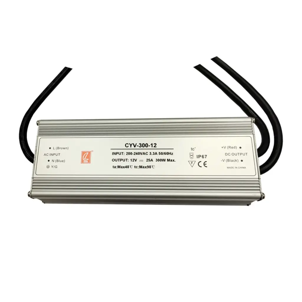 Fuente de alimentación para tiras LED 300W DC12V IP67 