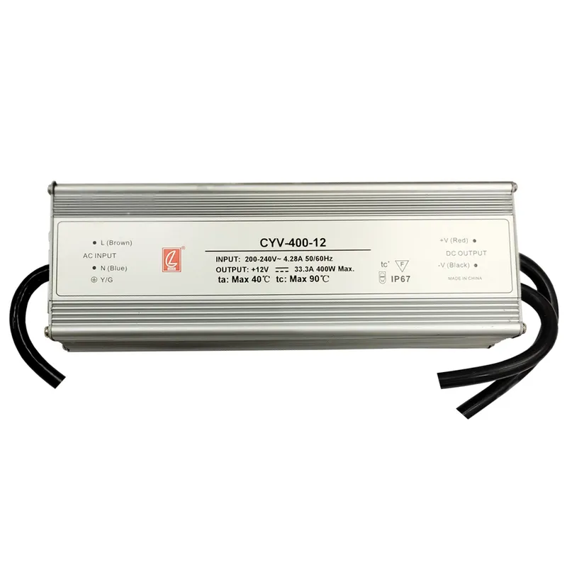 Fuente de alimentación para tiras LED 400W DC12V 33,3A IP67 