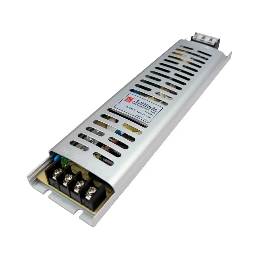 Fuente de alimentación alargada para tiras LED 100W DC24V IP20