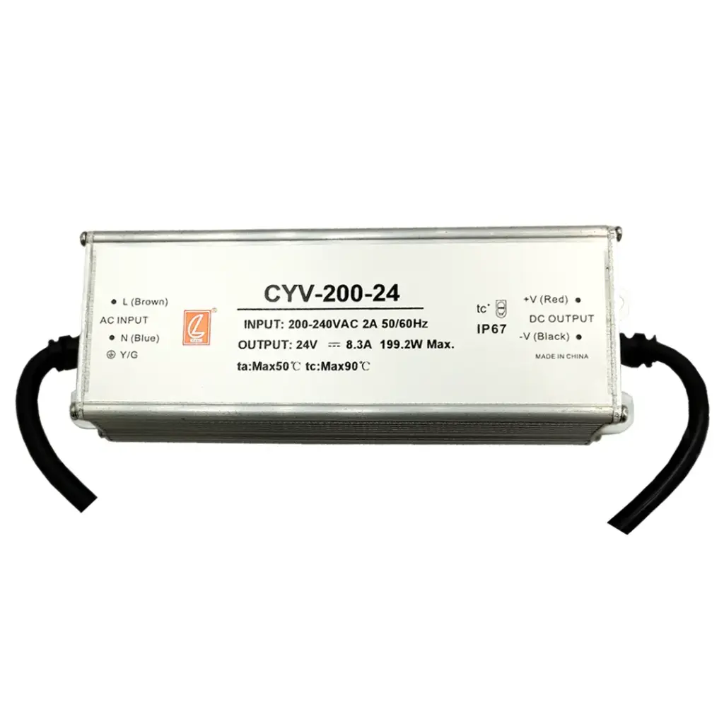 Fuente de alimentación para tiras LED 200W DC24V IP67 