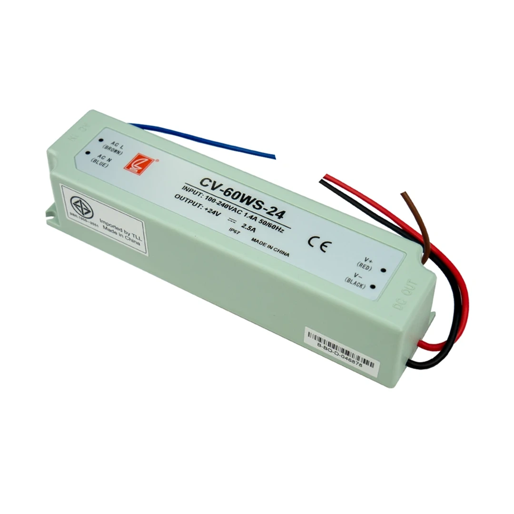 Fuente de alimentación para tiras LED 60W DC24V IP67