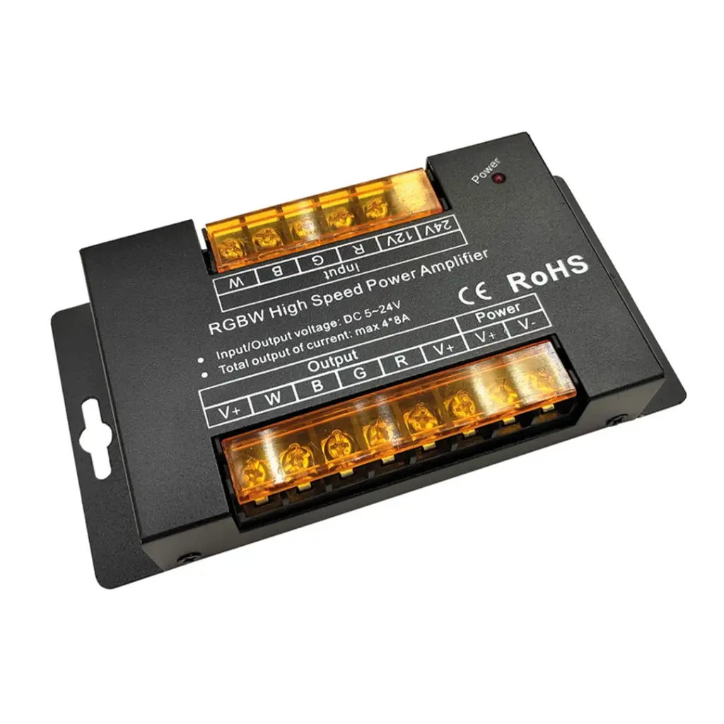 Amplificateur RGBW haute puissance DC5V / DC12V : 384W / DC24V : 768W