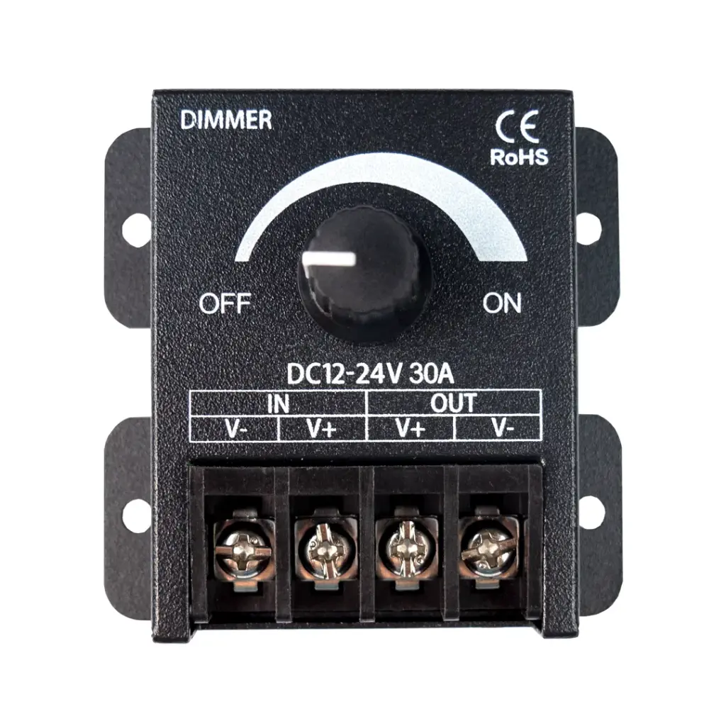 Regulador de tira LED monocolor, DC12V: 360W / DC24V: 720W, 30A