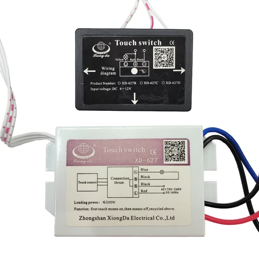 Interruptor táctil On/Off para espejos (AC220V) 200W; 500W