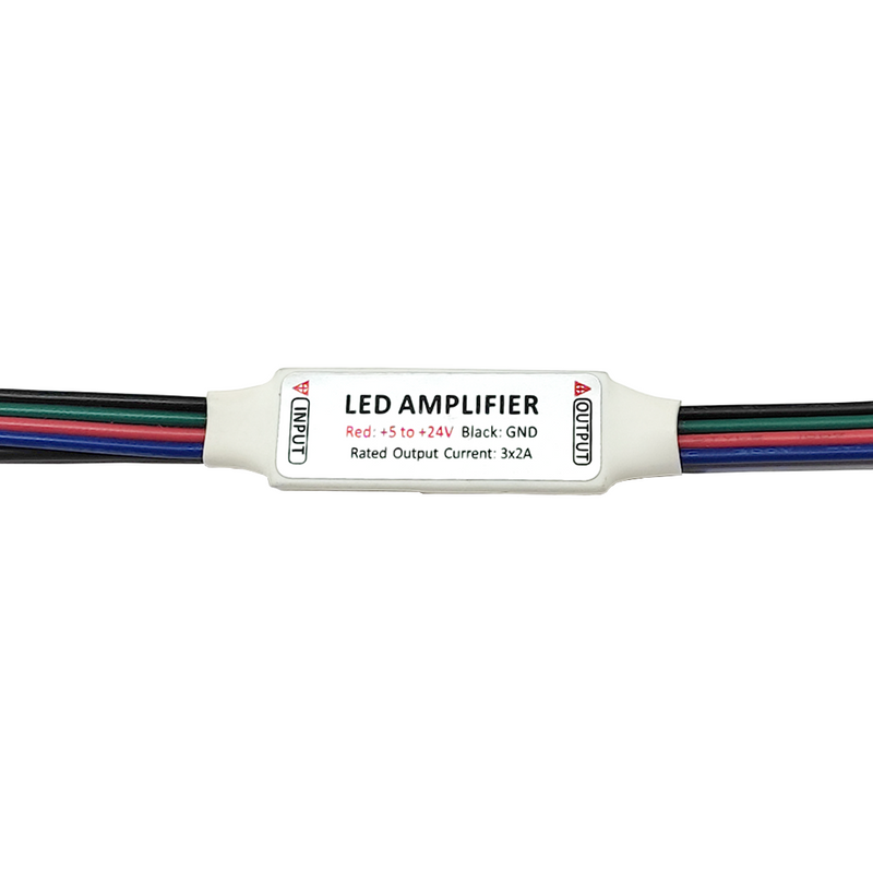 Amplificador mini RGB DC12V: 72W / DC24V: 144W