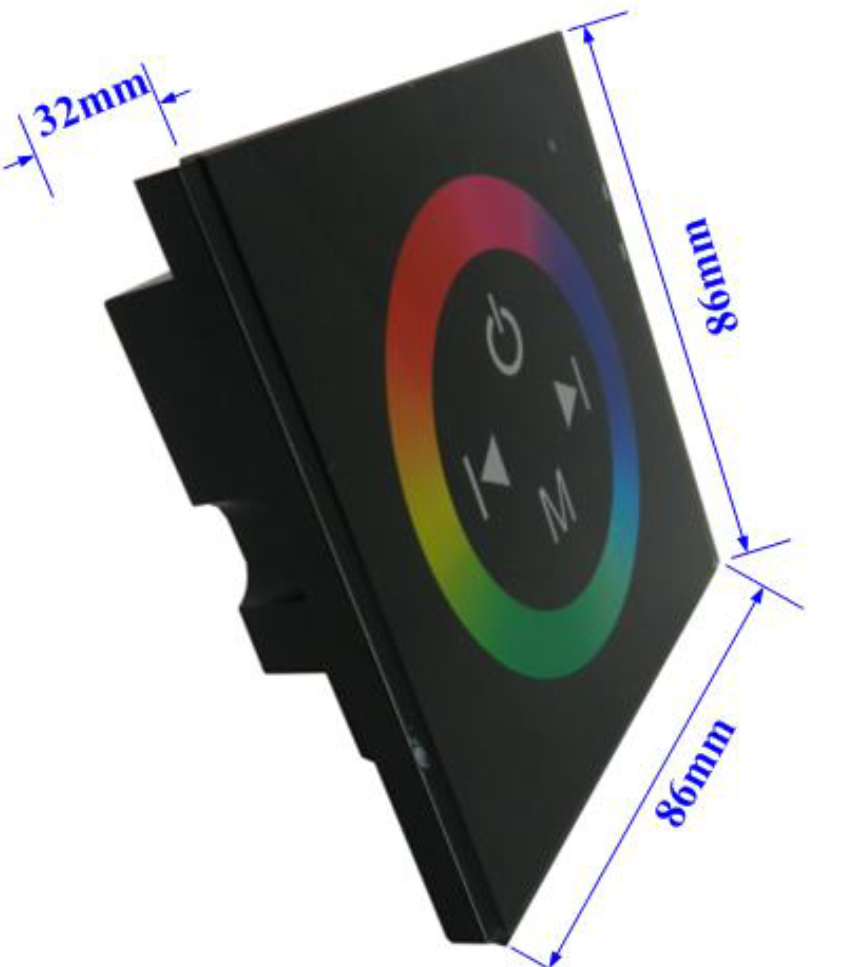 Controlador RGB empotrable 4A, DC12V:144W / DC24V:288W 