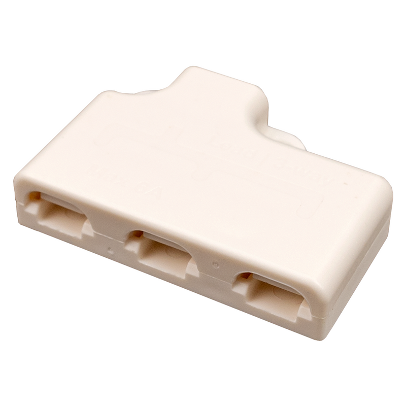 ﻿Conector de 3 entradas para tiras LED de dos hilos﻿