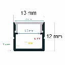 Profilo da superficie 13 mm x 12 mm