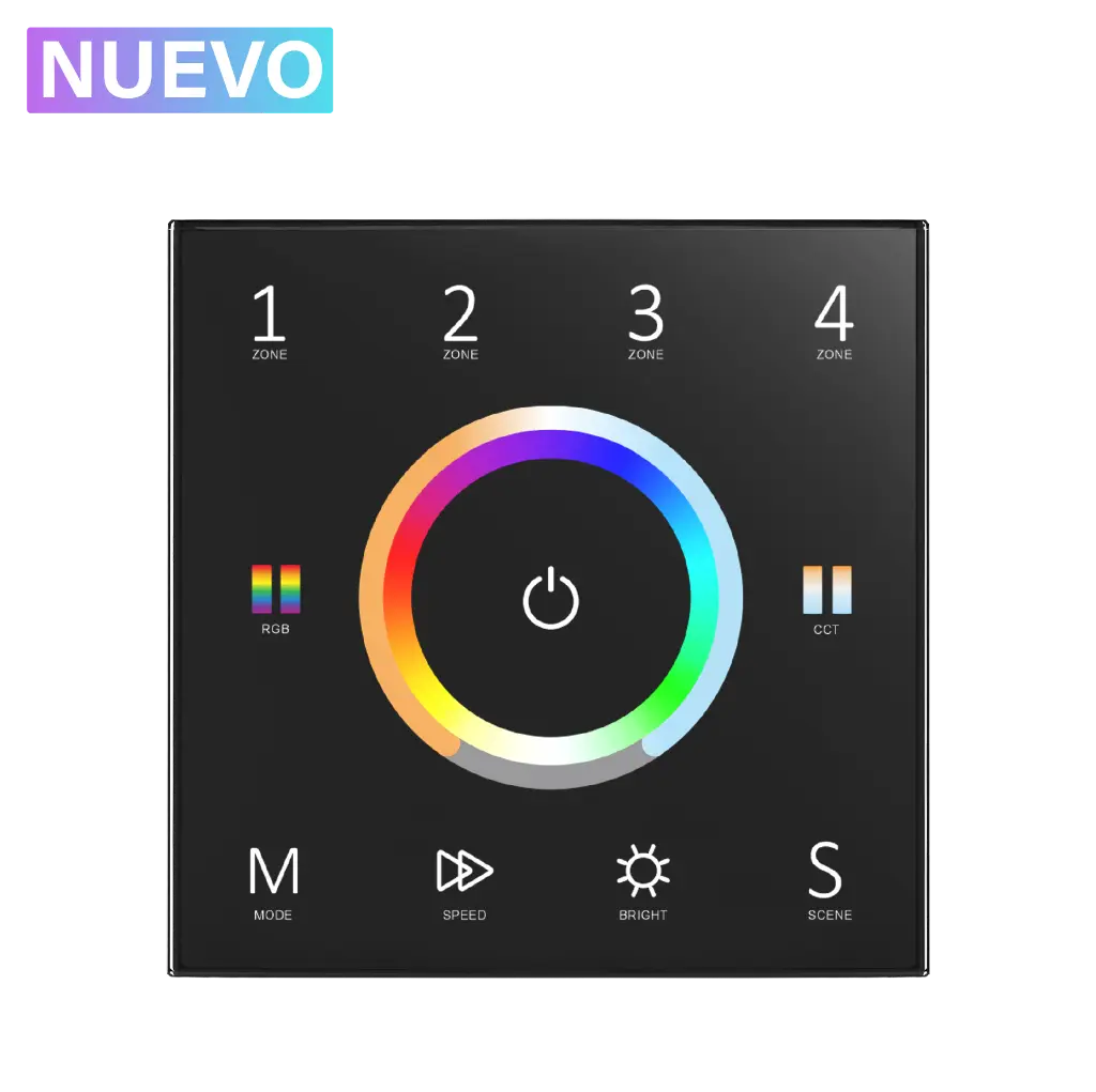Mando empotrable universal (5 en 1) para 4 zonas