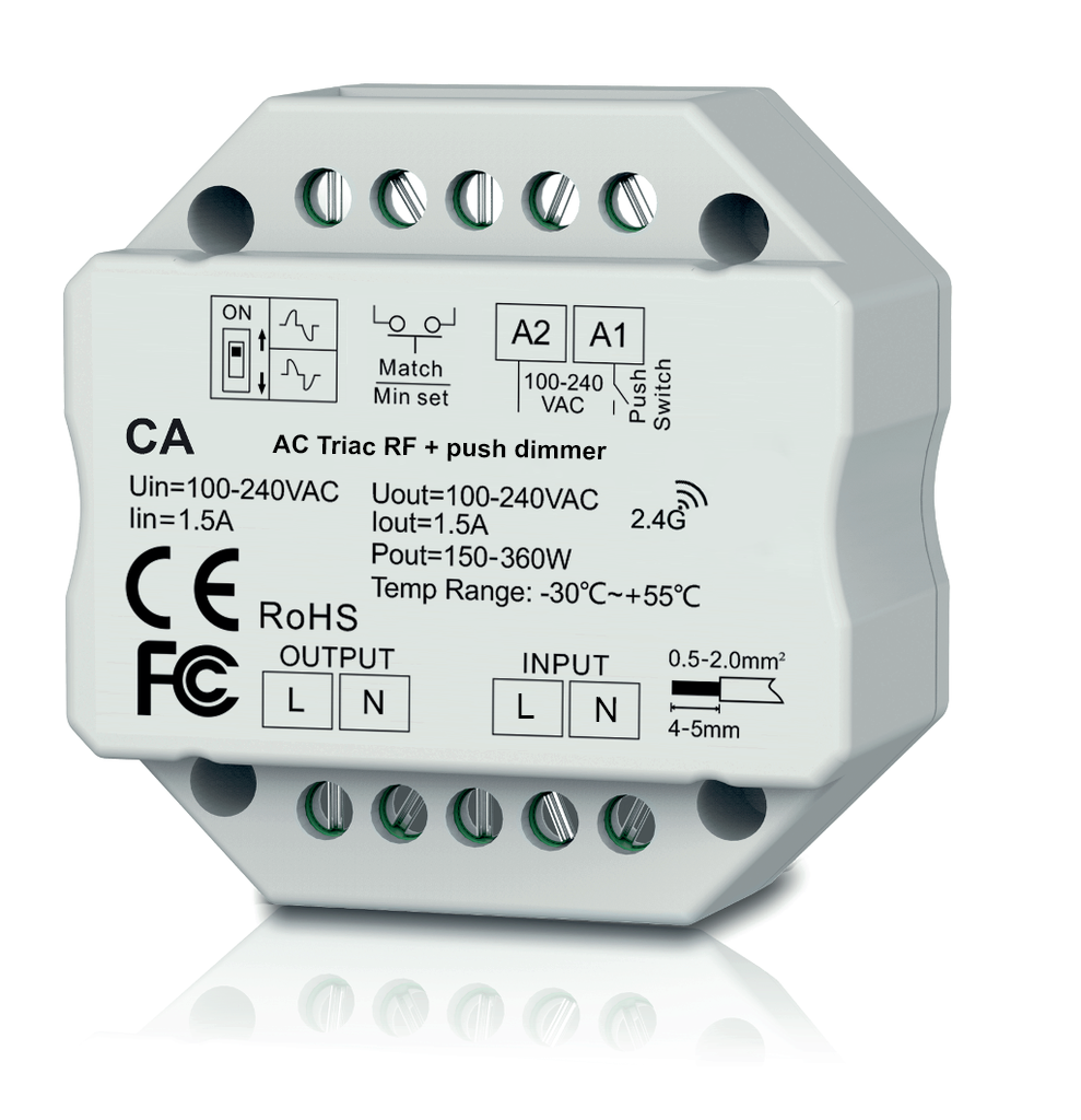 Controlador AC con RF Triac. CA