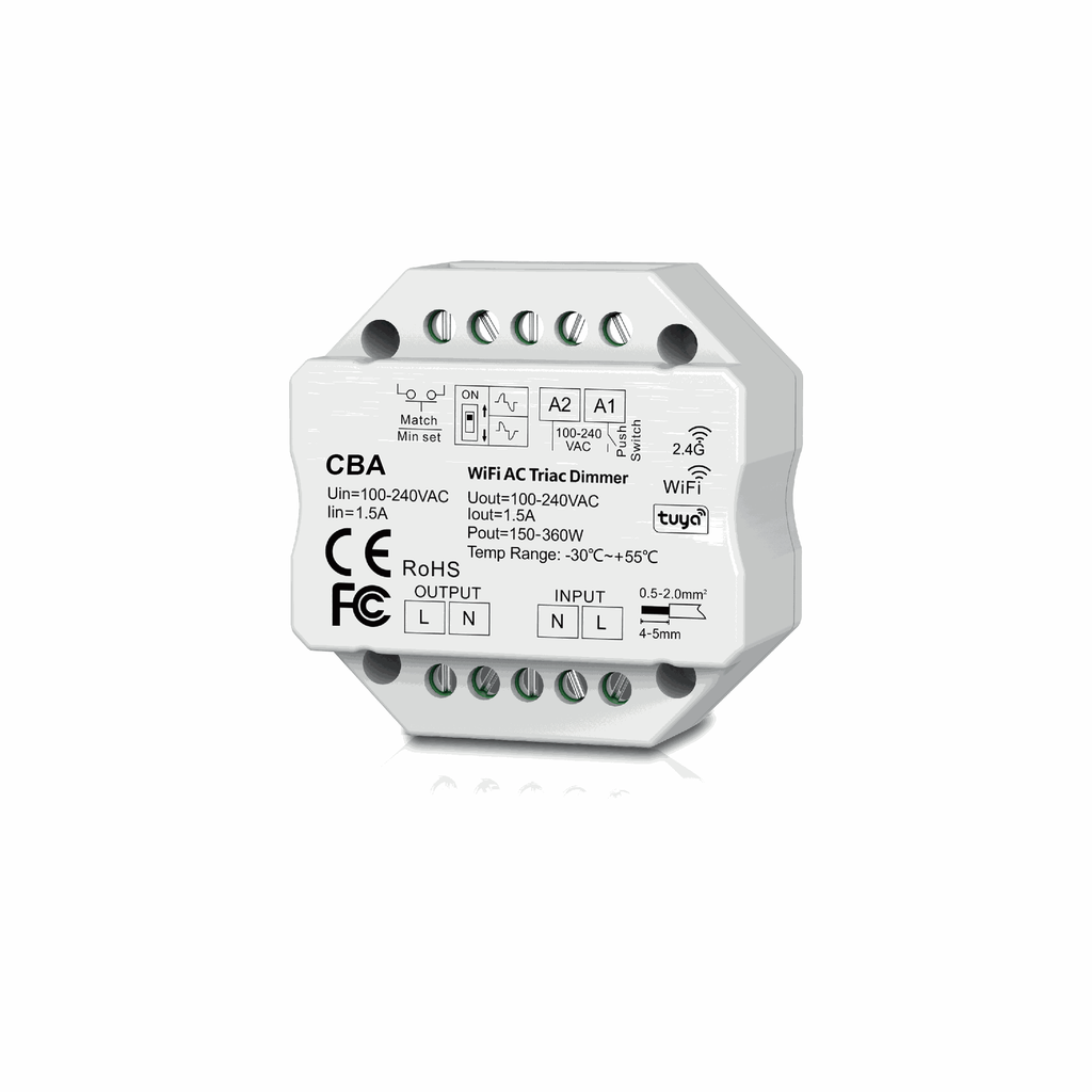 Controlador Zigbee & RF Triac AC. CBA