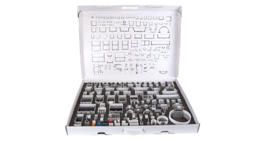 Muestrario perfiles de aluminio