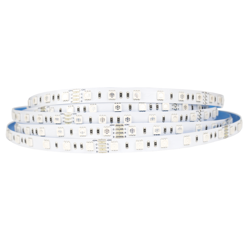 Tira LED 14,4W RGB DC24V 60LEDs/m SMD5050 IP20 10mm 5m