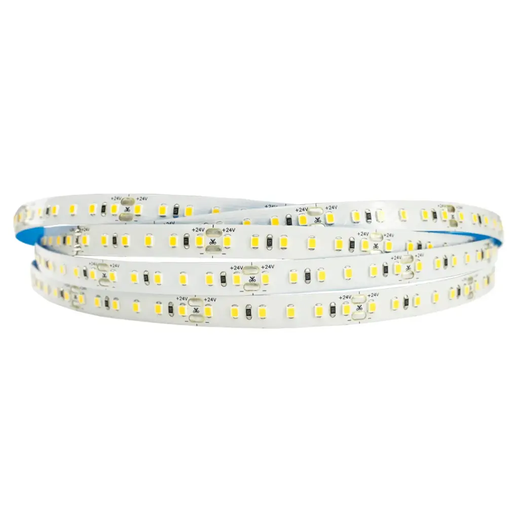 Tira LED 14W DC24V 120LEDs/m SMD2835 IP20 3000ºK Luz cálida  10mm 5m