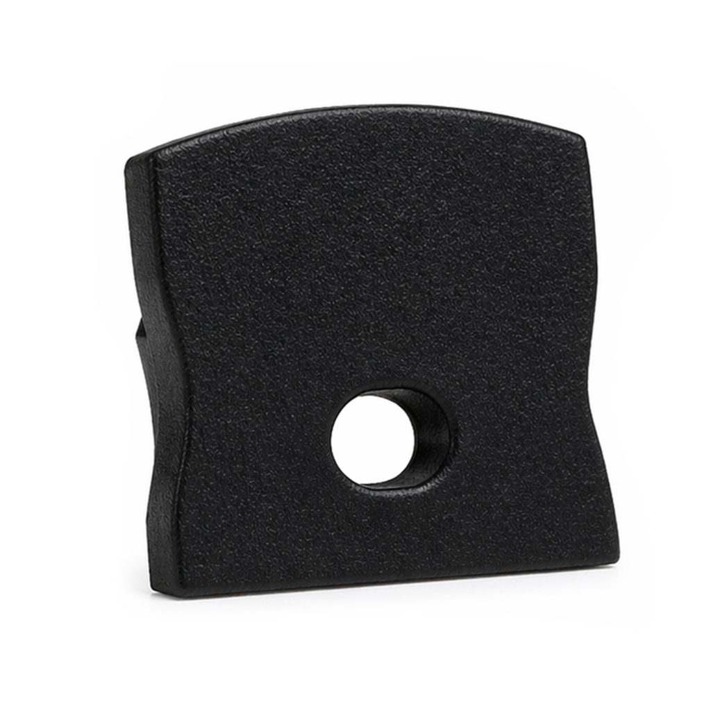 Tapa para perfil con agujero 161714 NEGRO