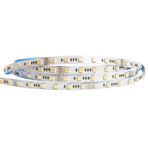 [1321239] Tira LED 19,2W 60LEDs/m IP20 RGBW DC24V 4en1 Blanco Cálido SMD5050 10mm 5m