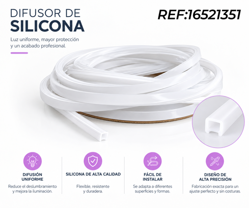 [16521351] Rollo 10 m. de difusor flexible alta calidad  para perfil 1652135