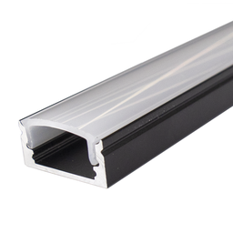 [1617082] Perfil LED de superficie de 17 mm x 7,8 mm lacado en negro