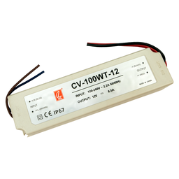 [171210070] Fuente de alimentación para tiras LED 100W DC12V IP67 