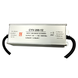 [171220071] Fuente de alimentación para tiras LED 200W DC12V IP67 