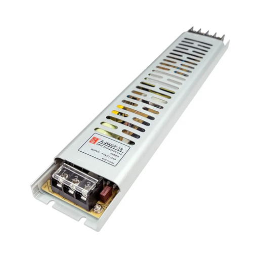 [171220073] Fuente de alimentación para tiras LED alargada 200W DC12V IP20