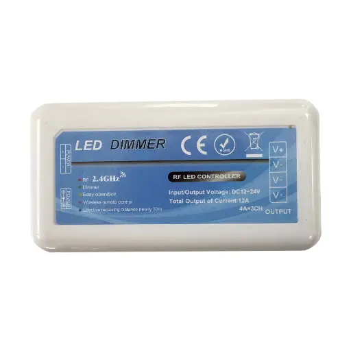 [188411] Controlador 2.4GHz. para monocolor (3 zonas máx.) DC12V: 144W / 24V:288W
