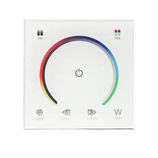 [1886040] Controlador táctil empotrable RGBW para tiras LED DC12V: 192W / DC24V: 384W