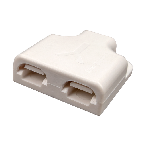[30202] ﻿Conector de dos entradas para tiras LED de 2 cables. 6A﻿