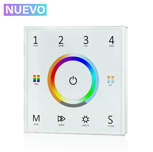 [202561] Mando empotrable universal (5 en 1) para 4 zonas 220V. MUCB4