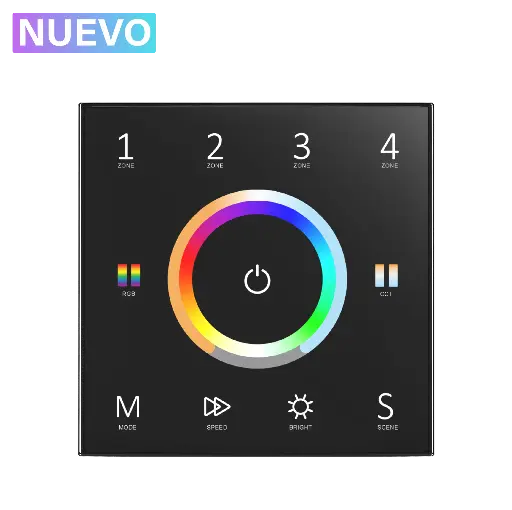 [202562] Mando empotrable universal (5 en 1) para 4 zonas 220V. MUCN4